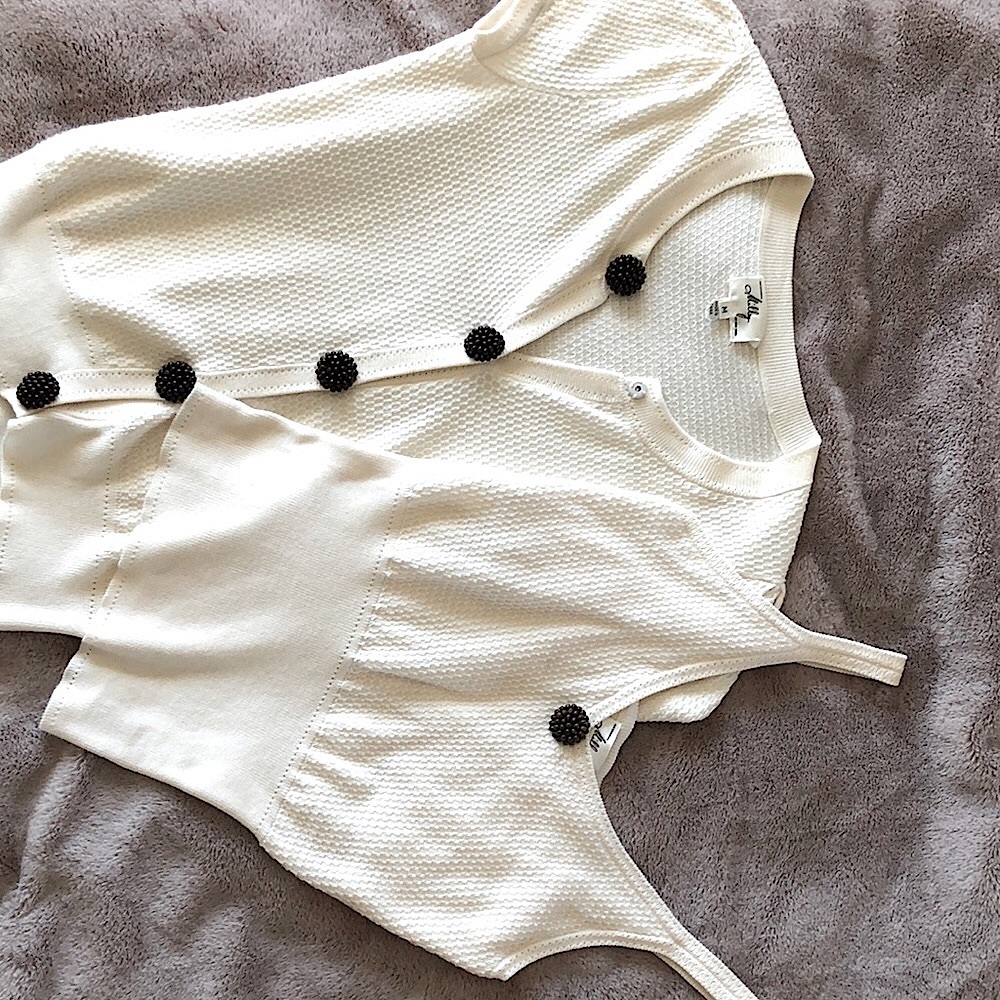 Milly of New York. Cardigan set. Vintage. Medium. No snags, stains or holes.